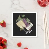 ワインシャンパングラスブライダル披露宴デコール スタンダードカクテルナプキン (インサイチュ)