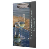 ワインショップ、バーまたはワイナリーのメニューホルダー クリップボード (左)