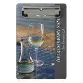 ワインショップ、バーまたはワイナリーのメニューホルダー ミニクリップボード (正面)