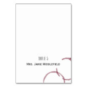 ワインシントワイナリーヴィネヤードエスコート座席表 テーブルナンバー (正面)