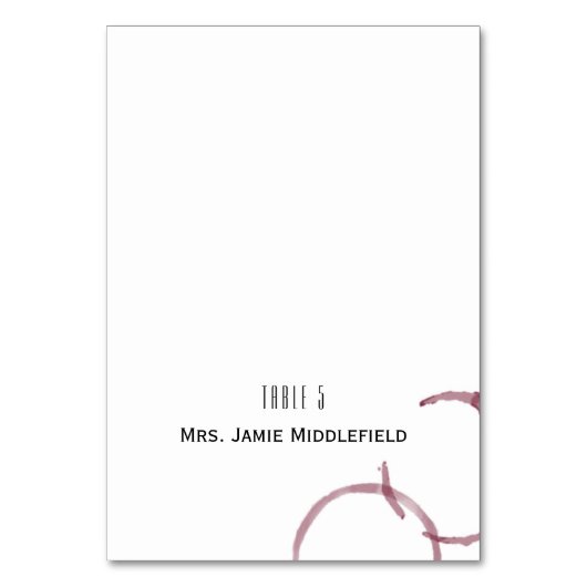 ワインシントワイナリーヴィネヤードエスコート座席表 テーブルナンバー (正面)