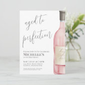 ワインシンプル50th誕生日パーティー 招待状 (スタンド正面)