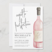 ワインシンプル60歳の誕生日パーティー 招待状 (正面)