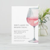 ワインシンプル60歳の誕生日パーティー 招待状 (スタンド正面)