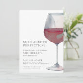 ワインシンプル60歳の誕生日パーティー 招待状 (スタンド正面)