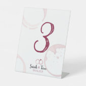 ワインシ結婚ンズ卓上シンボルや象徴 台座サイン (正面)