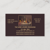 ワインスチルライフアートクラスイベント名刺 名刺 (裏面)