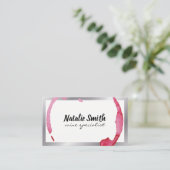 ワインステインシルバー縁ど 名刺 (スタンド正面)