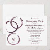 ワインステインビンヤード婚約パーティ招待状 招待状 (正面/裏面)