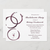 ワインステインヴィンヤードバチェロレッテ招待状 招待状 (正面/裏面)