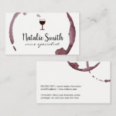 ワインステイン（ワイングラス） 名刺 (正面/裏面)