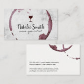 ワインステイン（ワイングラス） 名刺 (正面/裏面)