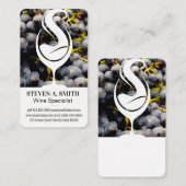 ワインスプラッシュロゴ | ぶどう 名刺 (正面/裏面)