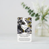 ワインスプラッシュロゴ | ぶどう 名刺 (スタンド正面)