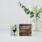 ワインスプラッシュロゴ | ウッドセラー | ぶどう 名刺 (スタンド正面)