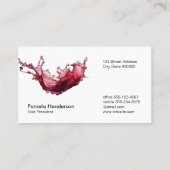 ワインスプラッシュ | テースティングス 名刺 (裏面)