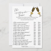 ワインズ結婚のシューゲームブライダルシャワーゲーム サンキューカード (正面)