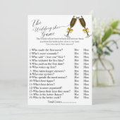 ワインズ結婚のシューゲームブライダルシャワーゲーム サンキューカード (スタンド正面)