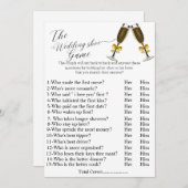 ワインズ結婚のシューゲームブライダルシャワーゲーム サンキューカード (正面/裏面)