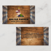 ワインセラーと樽 名刺