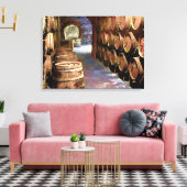 ワインセラーのワインバレル キャンバスプリント (インサイチュ (リビング))