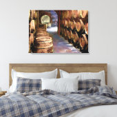 ワインセラーのワインバレル キャンバスプリント (インサイチュ (寝室))