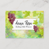 *~*ワインセラーぶどうブドウ畑ワイナリー 名刺 (正面)