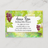 *~*ワインセラーぶどうブドウ畑ワイナリー 名刺 (裏面)