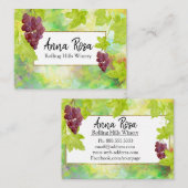 *~*ワインセラーぶどうブドウ畑ワイナリー 名刺 (正面/裏面)