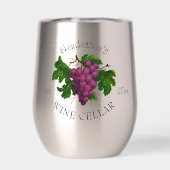 ワインセラーパーソナライズされたブドウ名ホームワイナリー (背面)