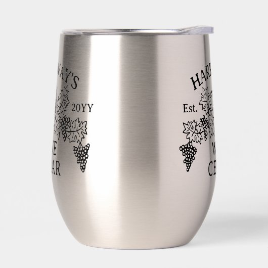 ワインセラーホームワイナリーブドウ離れ名前をカスタムする (左面)