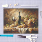 ワインセラーワイナリーブドウはまだ人生の切り離し 薄葉紙 (クラフト)