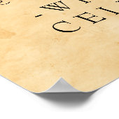 ワインセラーヴィンテージブドウ |パーソナライズされた | ポスター (角)