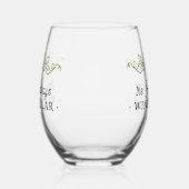 ワインセラー紫ブドウパーソナライズされた名日付 ステムなしワイングラス (左)