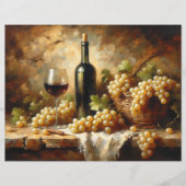 ワインセラー葡萄まだライフスクラップブック紙 (正面)