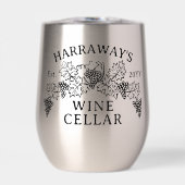 ワインセラー ホーム ワイナリー ぶどうの葉 オーダーメイド 名前 (正面)