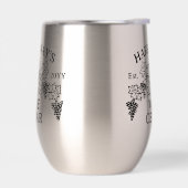 ワインセラー ホーム ワイナリー ぶどうの葉 オーダーメイド 名前 (左面)