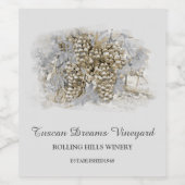 *~*ワインセラーVineyard AR21ワイナリーグレープクラスター ワインラベル (シングルラベル)