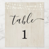 ワインセンターピーステーブル番号 ワインラベル (シングルラベル)