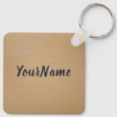 ワインソムリエつる植物恋人ボトルグレープデザイン キーホルダー (裏面)