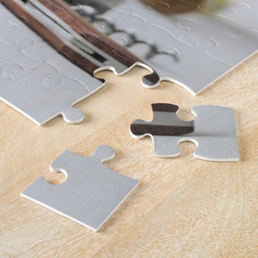 ワインソムリエつる植物恋人ボトルグレープデザイン ジグソーパズル (側面)