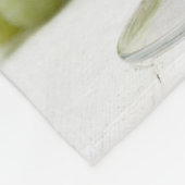 ワインソムリエ ヴァインラバー ボトル グレープ デザイン フリースブランケット (角)