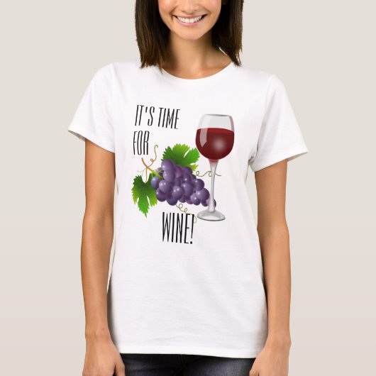 ワインタイムです! Tシャツ (正面)