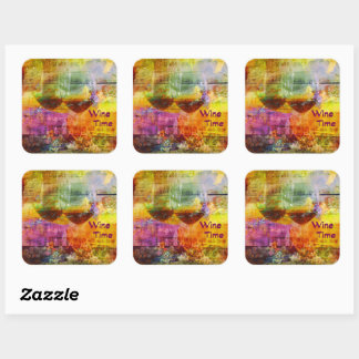 ワインタイムのシールを台無し スクエアシール