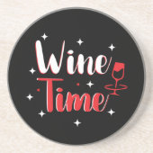 ワインタイムサンドストーンコースター コースター (正面)