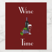 ワインタイムドリンクラベル ワインラベル (シングルラベル)