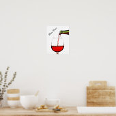 ワインタイムポスター ポスター (キッチン)