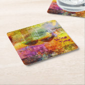 ワインタイム紙コースター スクエアペーパーコースター (アングル)