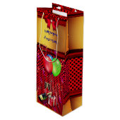 ワインタイム – ワイン抱き枕 ワインギフトバッグ (正面アングル)