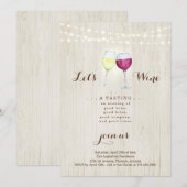 ワインタスティングパーティー 招待状 (正面/裏面)